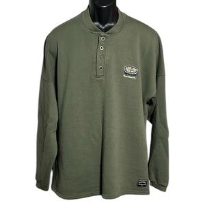 Ron Jon Surf Shop VINTAGE Russell Athletic XXL Green Henley Shirt